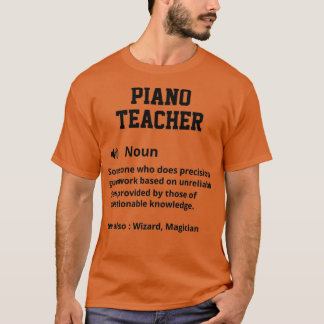 Definition av Piano Teacher T Shirt