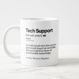 Definition av praktisk teknisk support Minimalis Jumbo Mugg