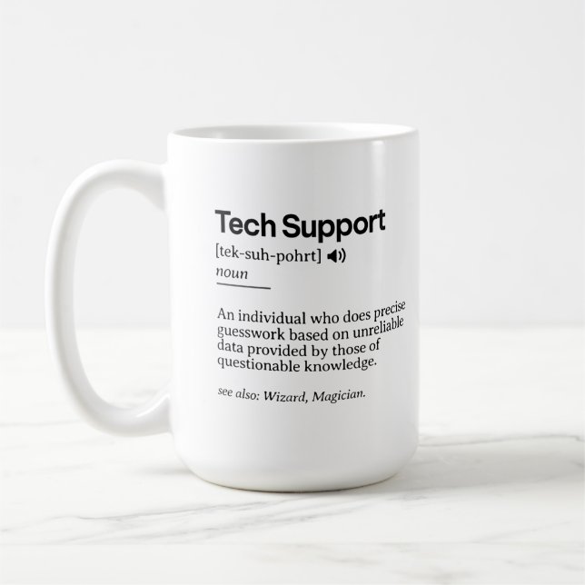 Definition av praktisk teknisk support | Minimalis Kaffemugg (Vänster)