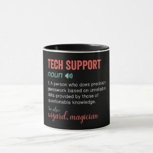 Definition av praktisk teknisk support mugg