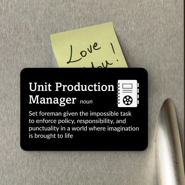Definition av produktionshanteraren - film 4 tum x magnet (Skapare uppladdad)
