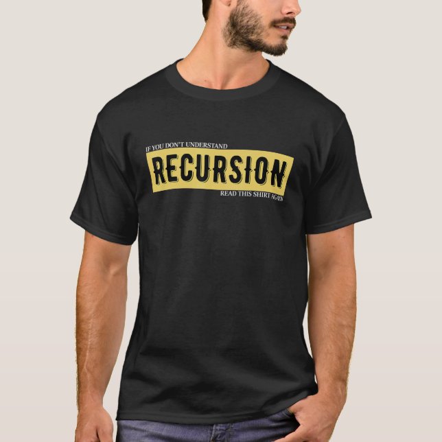 Definition av programmerarrekursion för C T Shirt (Framsida)
