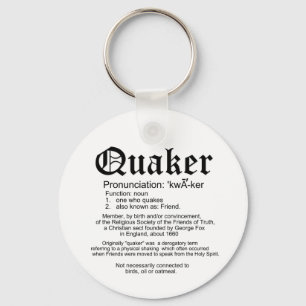 Definition av quakeren nyckelring