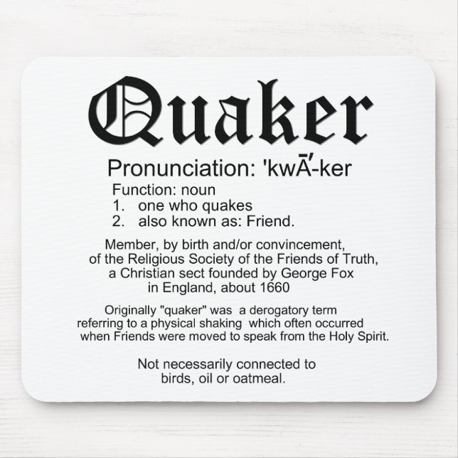 Definition av Quakers Musmatta (Framsidan)