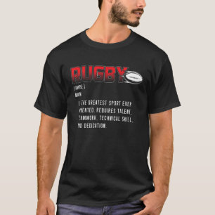 Definition av Retro Rugby Rugby Player Rugby T Shirt