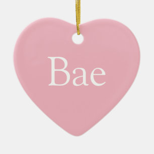 Definition av rosa flickvän hustru bae julgransprydnad keramik