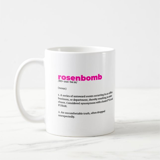 definition av rosenbomb mugg (Vänster)