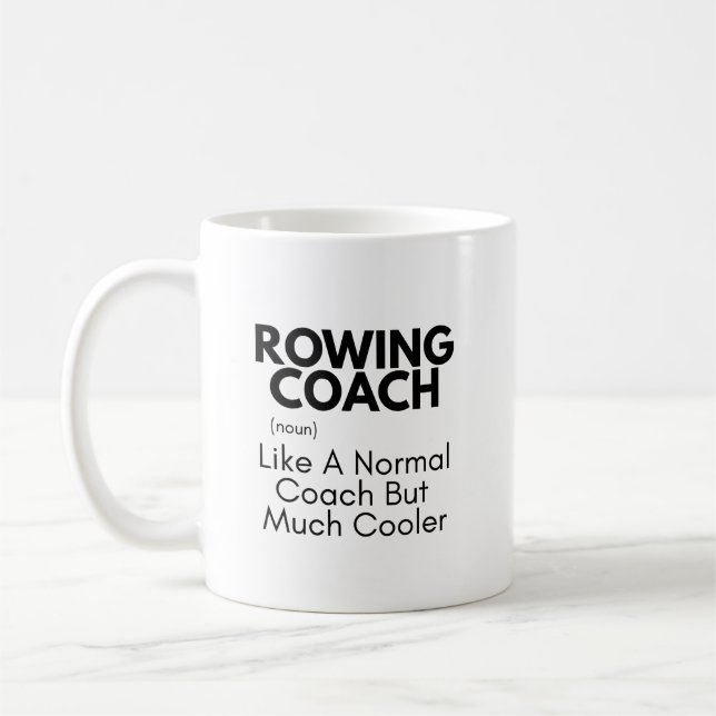 Definition av Rwing Coach Funny: Rwing Coach Gift Kaffemugg (Vänster)