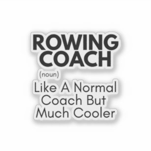 Definition av Rwing Coach Funny: Rwing Coach Gift Klistermärken