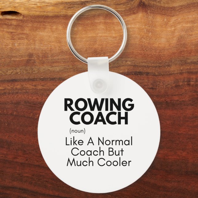 Definition av Rwing Coach Funny: Rwing Coach Gift Nyckelring (Framsida)