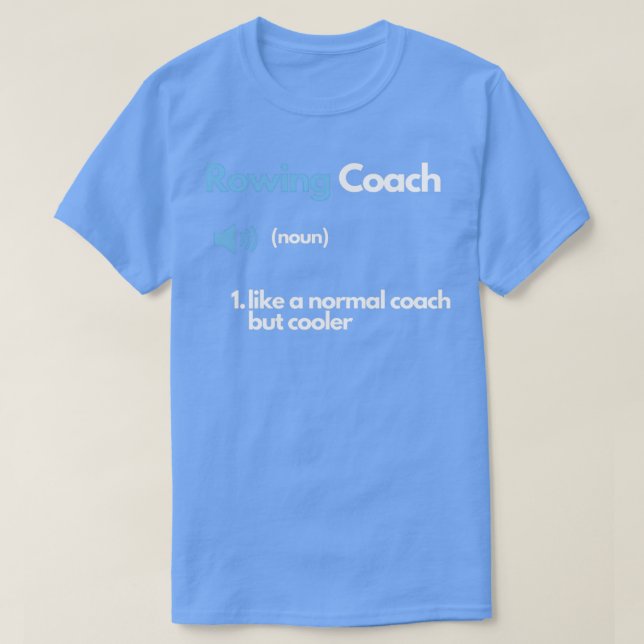 Definition av Rwing Coach Funny T Shirt (Design framsida)