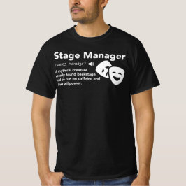 Definition av scenhanteraren t shirt