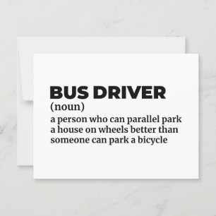 Definition av skolbussoperatör vykort