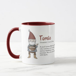 Definition av svenska Tomte Gnome Mugg