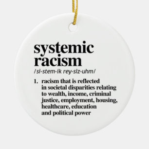 Definition av systematisk rasism julgransprydnad keramik
