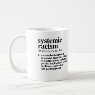 Definition av systematisk rasism kaffemugg