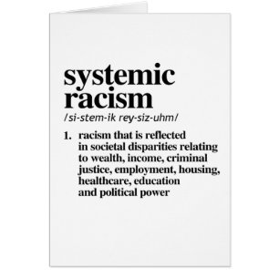 Definition av systematisk rasism OBS kort