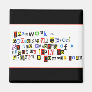 Definition av Teamwork Magnet