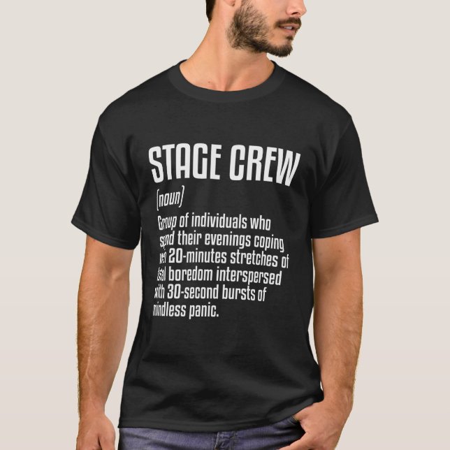 Definition av teaterscenbesättning t shirt (Framsida)