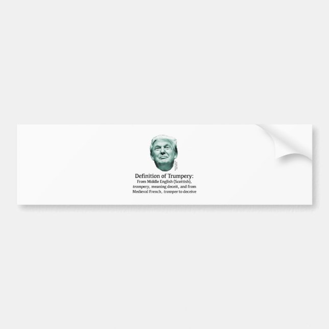 Definition av Trumpery Bildekal (Framsidan)