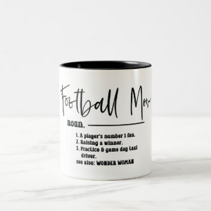 Definition av två-tonkaffe Mugg i Mamma i cute-fot