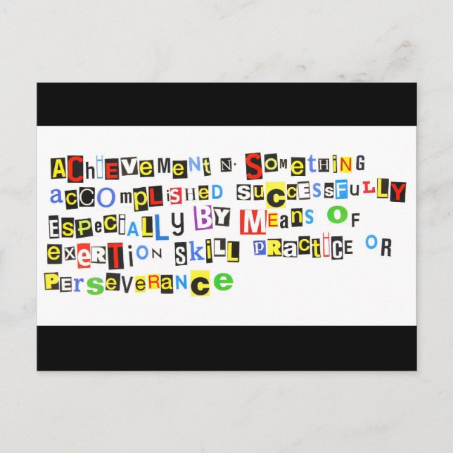 Definition av uppnående vykort (Framsida)