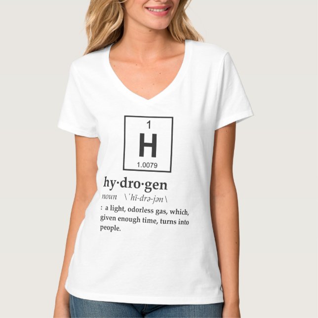 Definition av väten t-shirt (Framsida)