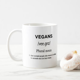 definition av veganer kaffemugg