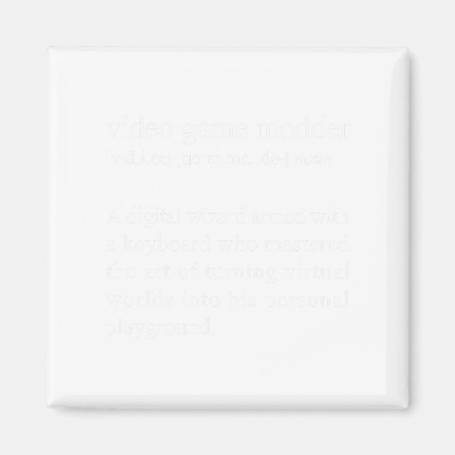Definition av videospelsmodulen - videospelsändrin magnet (Framsidan)