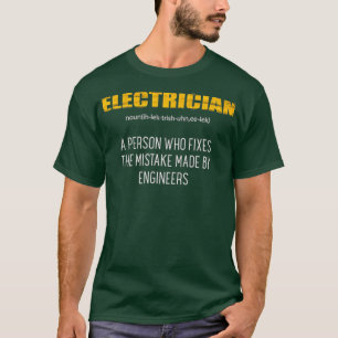 Definition av vintage Electrician - funny T Shirt
