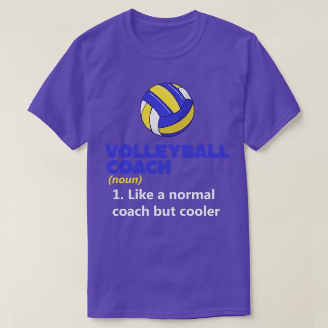 Definition av Volleyball Coach 1 T Shirt (Design framsida)
