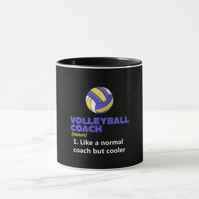 Definition av Volleyball Coach Mugg (Center)