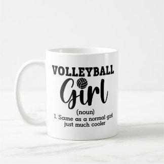 Definition av Volleyball Girl Kaffemugg