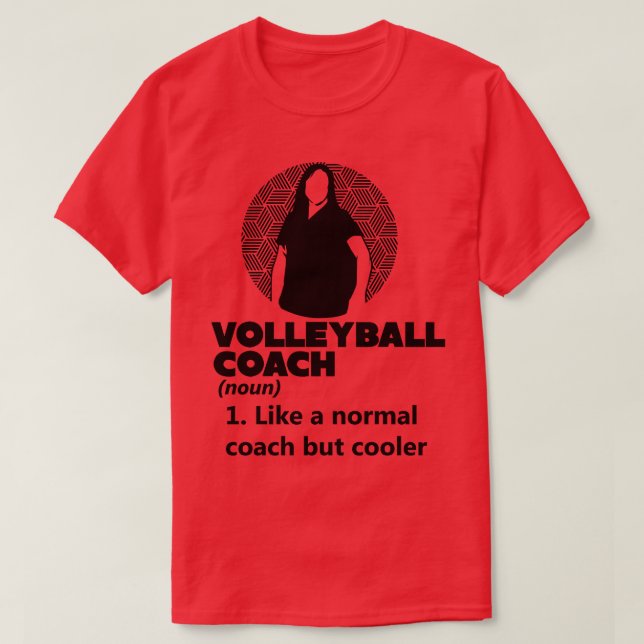 Definition av Volleyball Trainer T Shirt (Design framsida)