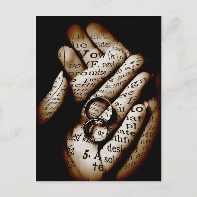 Definition av Vow Vykort (Framsida)