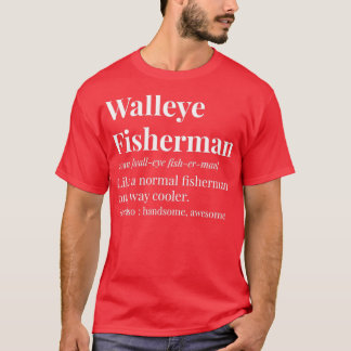 Definition av Walleye Fisherman T Shirt