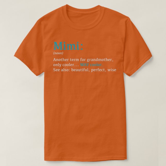 Definition av Womens Mimi Gift T Shirt (Design framsida)