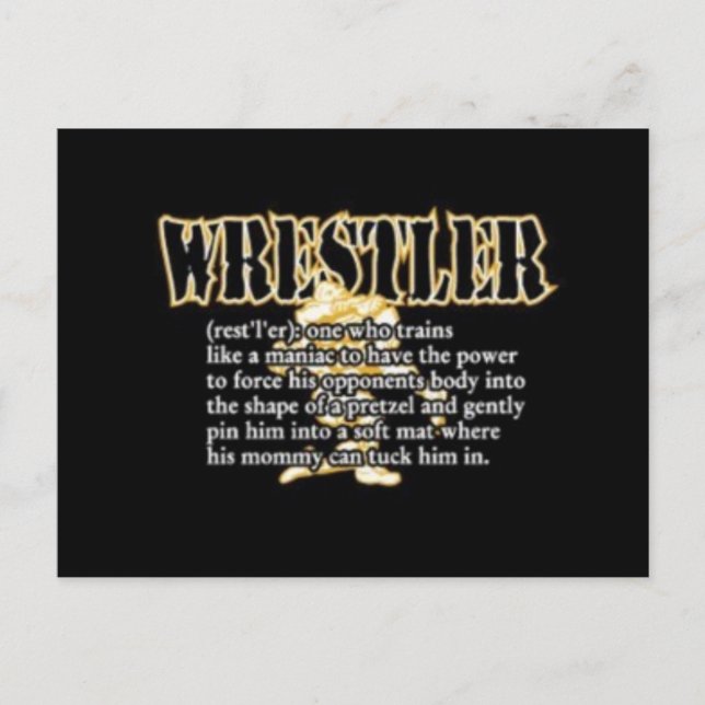 Definition av Wrestler Vykort (Framsida)