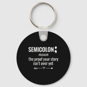 Definition Awareness Semicolon Suicide Prevention Nyckelring