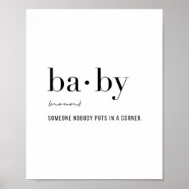 Definition Baby Poster