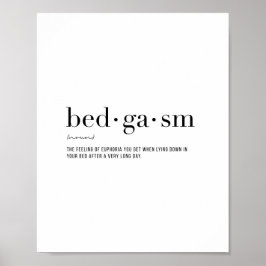 Definition Bedgasm Poster