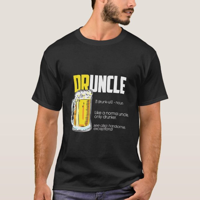 Definition Beer för farbror Druncle T Shirt (Framsida)