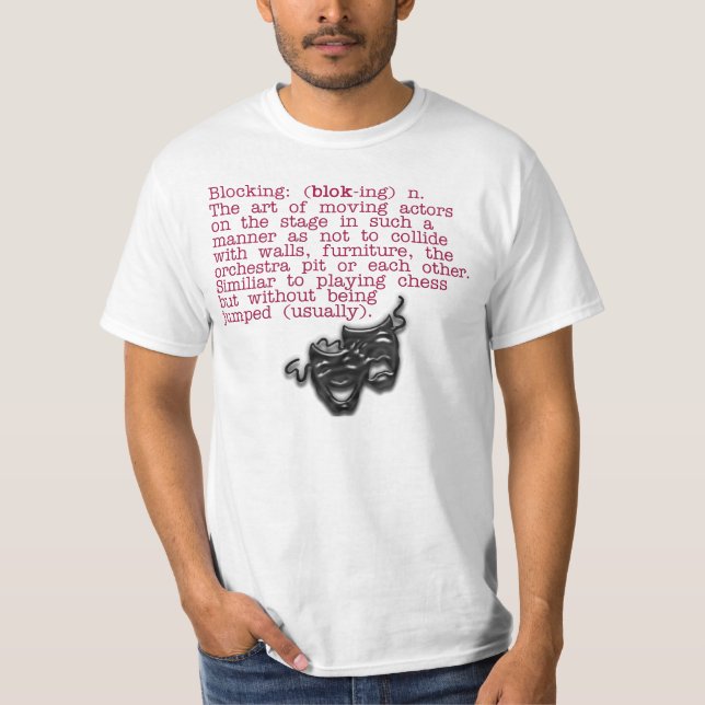 Definition:  Blockera T-tröja Tee Shirt (Framsida)