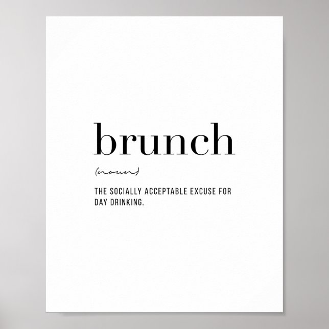 Definition Brunch Poster (Framsidan)