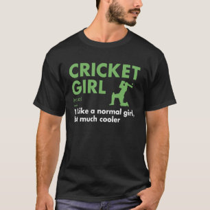 Definition Cricket Sport Girl T Shirt