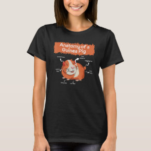 Definition Cute Pet Animal Anatomy of Gris Guinea T Shirt