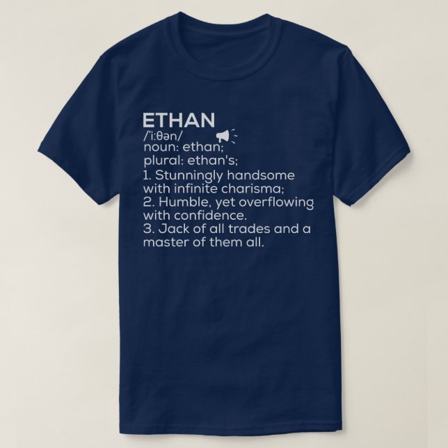 Definition Ethan Namn Ethan Namn Mea T Shirt (Design framsida)