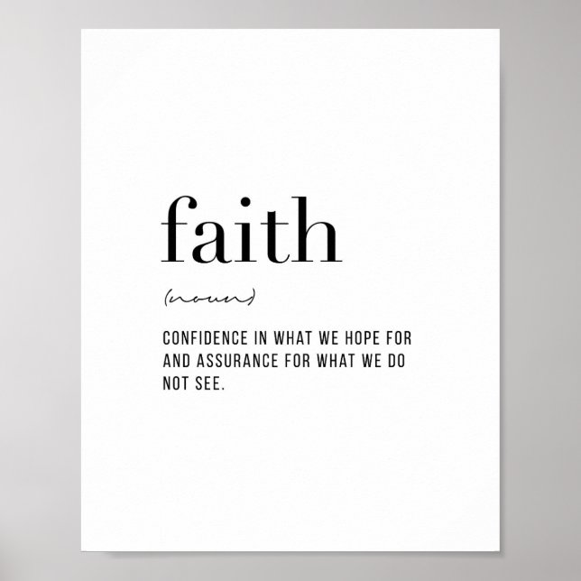 Definition Faith Poster (Framsidan)