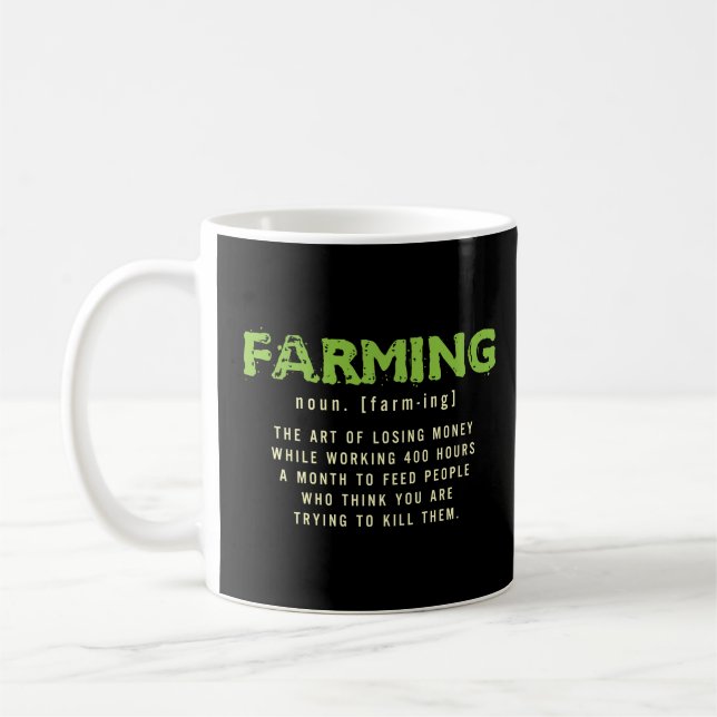 Definition Farming Farmer Costume Ideas Kaffemugg (Vänster)