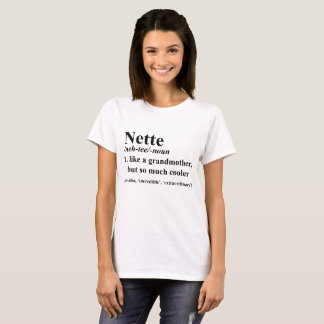 Definition för Nette Annette farmorordbok T Shirt
